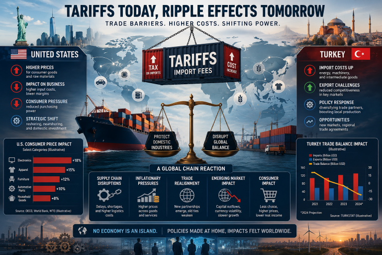 How Trade Tariffs and Import Fees Reshape the Global Economy: Impacts on the US, Turkey, and Beyond
