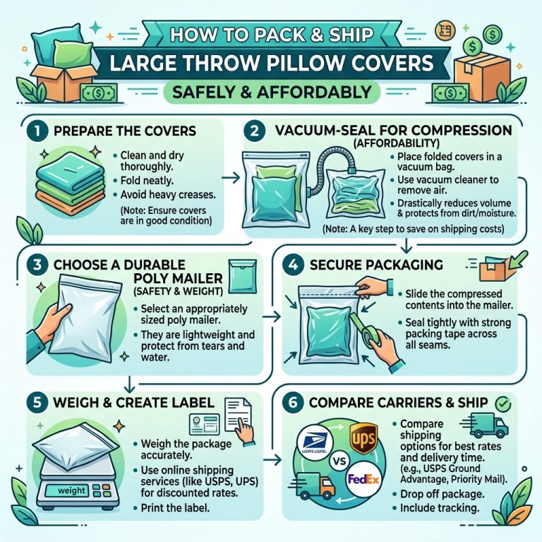 Best Way to Ship Large Throw Pillow Covers: USPS Packing Tips & Smart Storage Solutions
