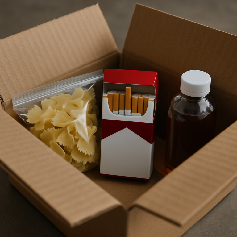 Can You Send Cigarettes Through UPS or FedEx When Shipping a Package With Food or Liquids?