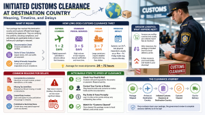 Initiated Customs Clearance at Destination Country: Meaning, Timeline, and Delays.