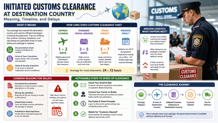Initiated Customs Clearance at Destination Country: Meaning, Timeline, and Delays