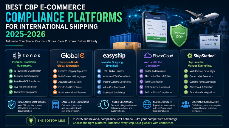 Best CBP E-Commerce Compliance Platforms for International Shipping in 2025-2026