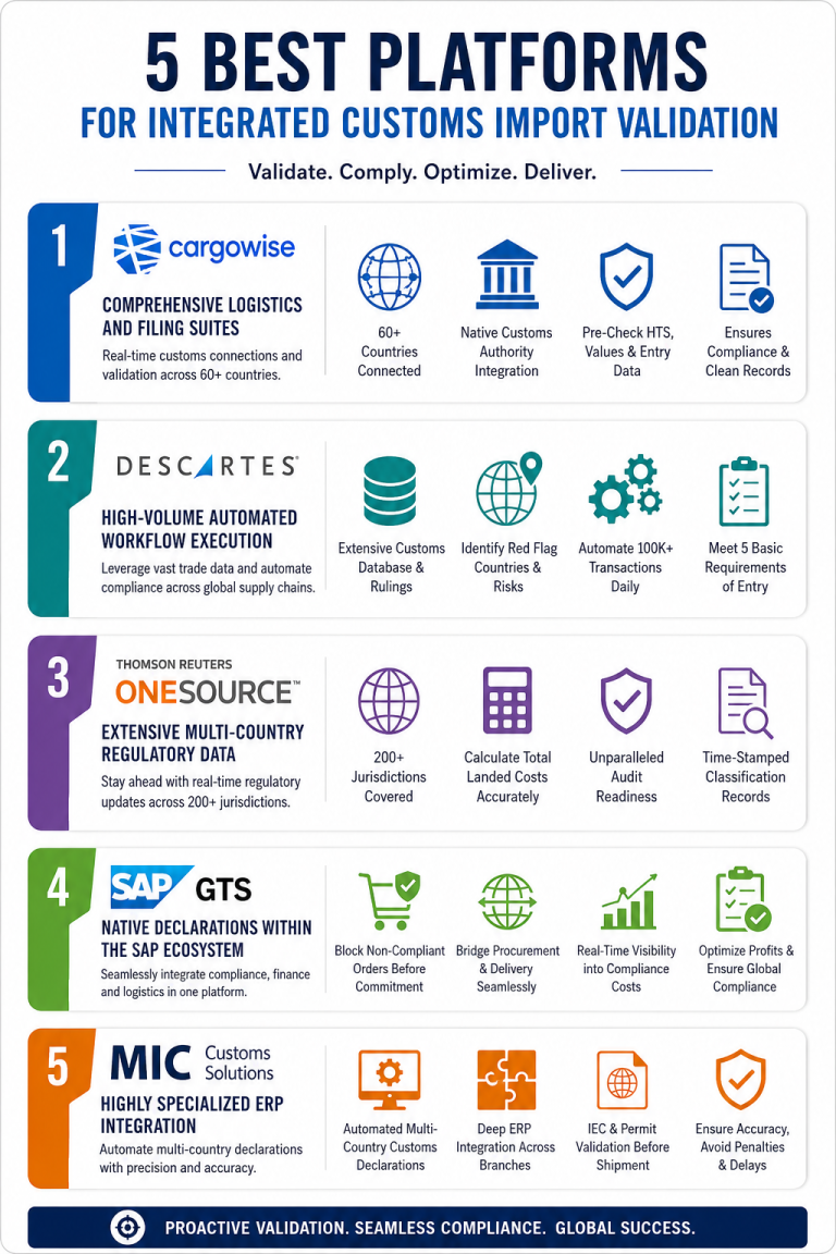 Which Platforms Are Considered The Best For Integrated Customs Import Validation?