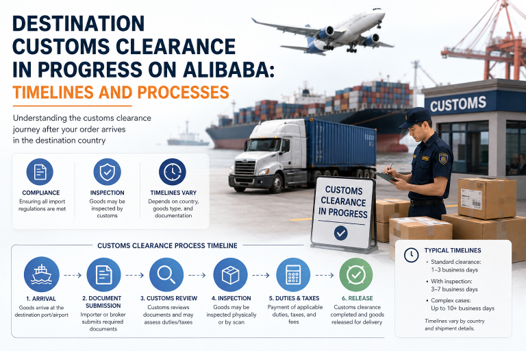 Destination Customs Clearance in Progress on Alibaba: Timelines and Processes