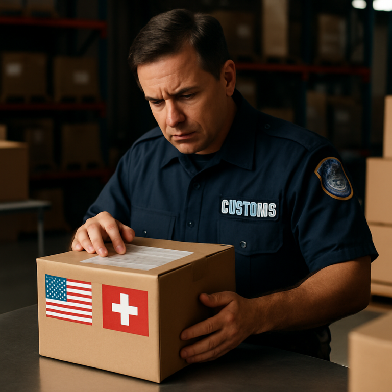 What Happens During the Customs Clearance Process Underway in the USA and Switzerland?