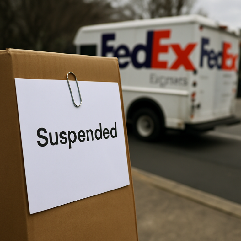 What to Know About FedEx Package Delivery Suspended Notices and Problems Today