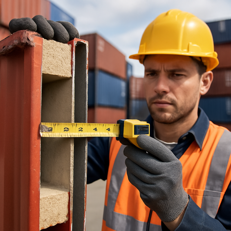 How Thick Are Shipping Container Walls? mm, Inches, Materials, and 40ft Specs